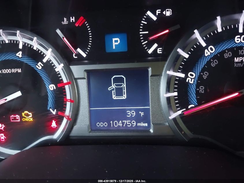 2016 Toyota 4Runner Sr5 VIN: JTEBU5JR6G5288459 Lot: 43915079