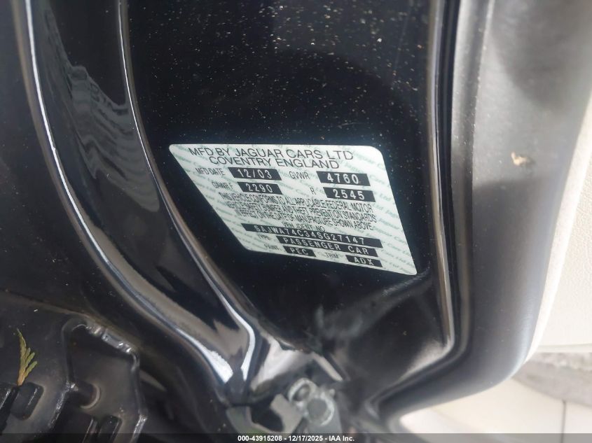 2004 Jaguar Xj Vanden Plas VIN: SAJWA74C34SG27147 Lot: 43915208