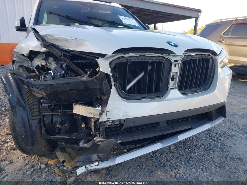 2022 BMW X3 Sdrive30I VIN: 5UX43DP02N9L39575 Lot: 43915218