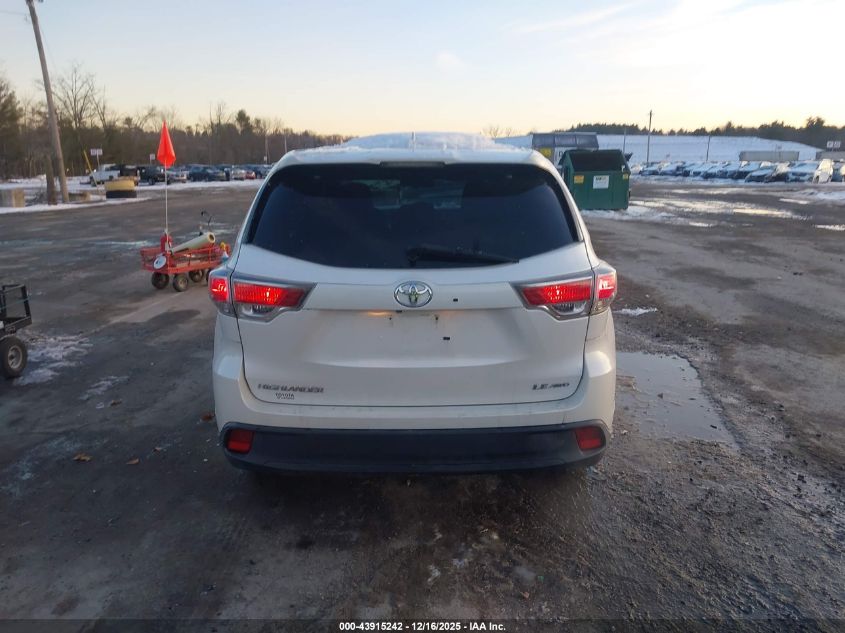 2015 Toyota Highlander Le Plus V6 VIN: 5TDBKRFH1FS189364 Lot: 43915242