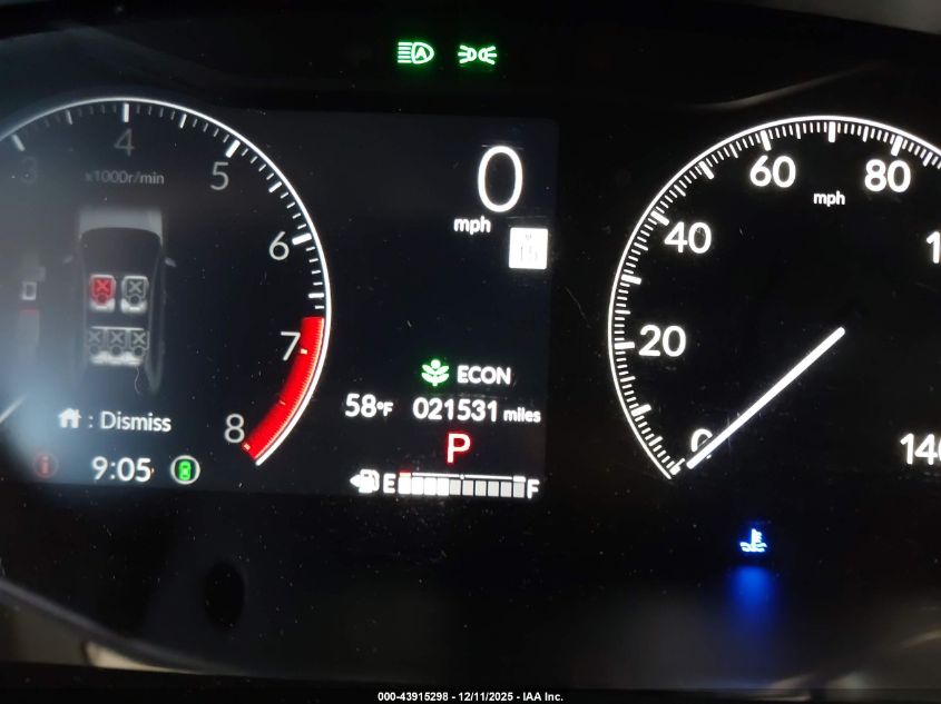 2024 Honda Hr-V 2Wd Sport/2Wd Sport W/O Bsi VIN: 3CZRZ1H58RM718922 Lot: 43915298