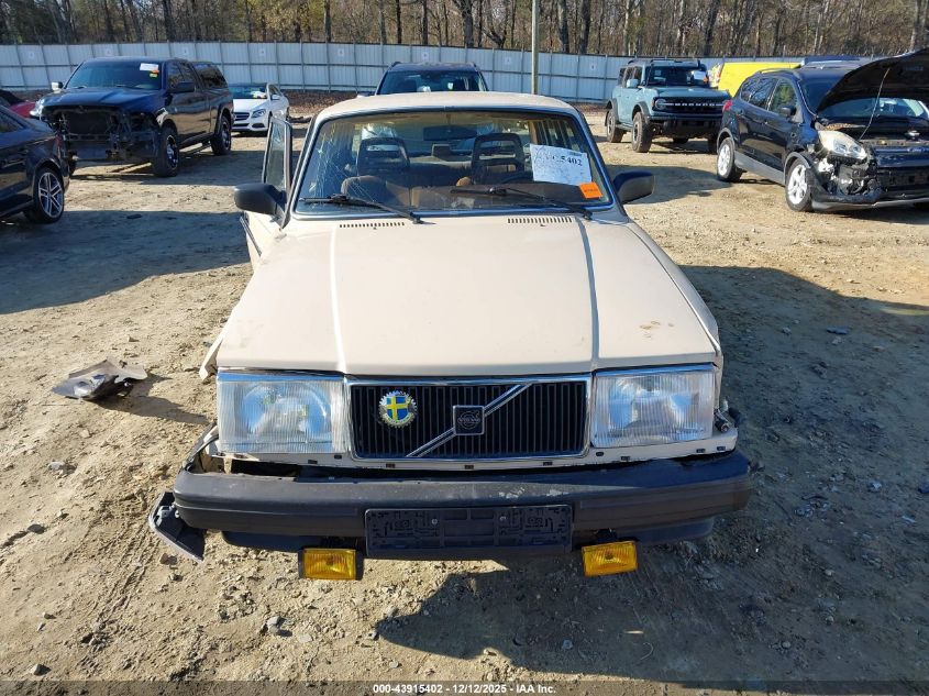 1987 Volvo 244 Dl/Gl VIN: YV1AX8840H1232586 Lot: 43915402