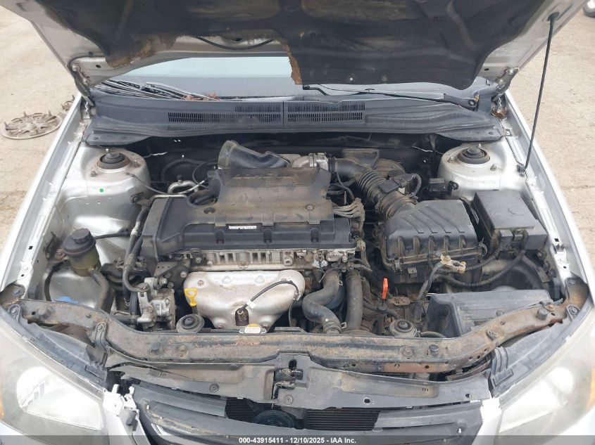 2008 Kia Spectra Ex VIN: KNAFE122085581981 Lot: 43915411