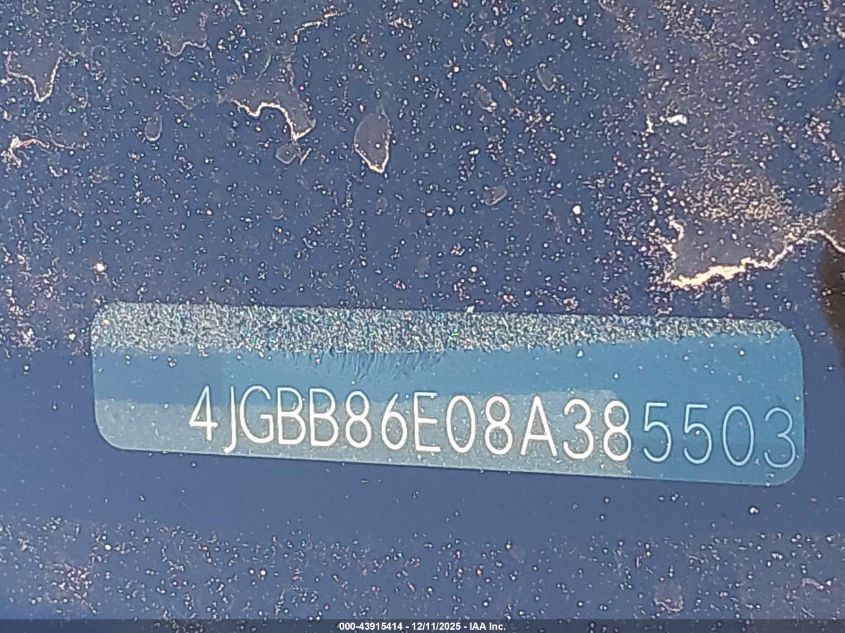 2008 Mercedes-Benz Ml 350 4Matic VIN: 4JGBB86E08A385503 Lot: 43915414