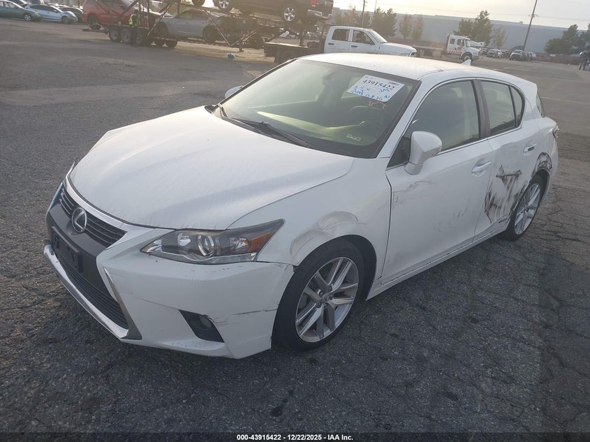 Vin: jthkd5bh8g2274704, lot: 44411030, lexus ct 200h 20162
