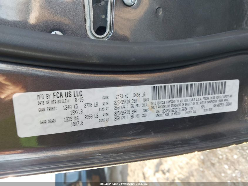 2016 Dodge Journey Crossroad VIN: 3C4PDCGG5GT112684 Lot: 43915433