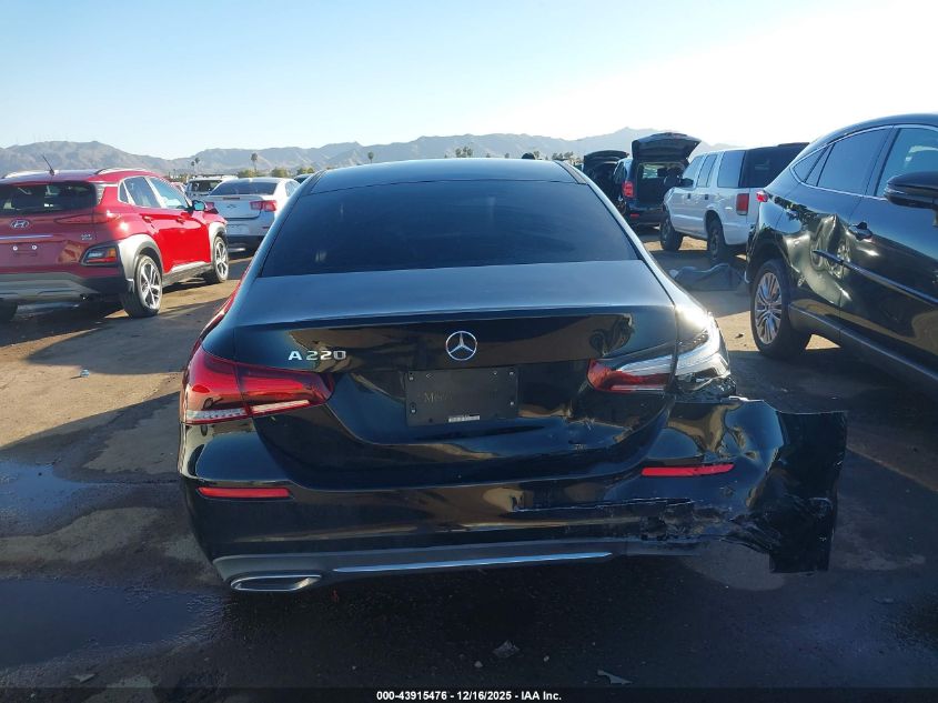 2019 Mercedes-Benz A 220 VIN: WDD3G4EB8KW018794 Lot: 43915476