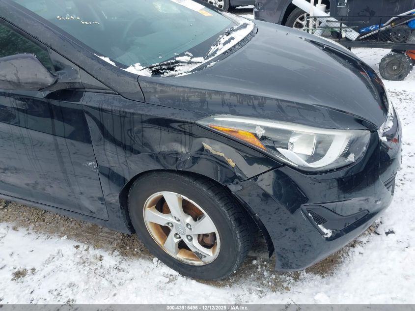 2014 Hyundai Elantra Se VIN: 5NPDH4AE9EH546673 Lot: 43915496