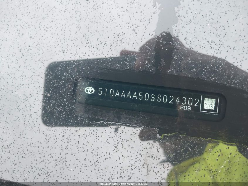 2025 Toyota Grand Highlander Limited VIN: 5TDAAAA50SS024302 Lot: 43915498