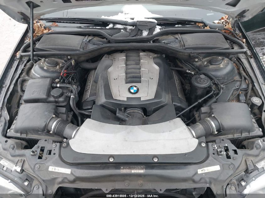2007 BMW 750Li VIN: WBAHN83517DT75423 Lot: 43915505