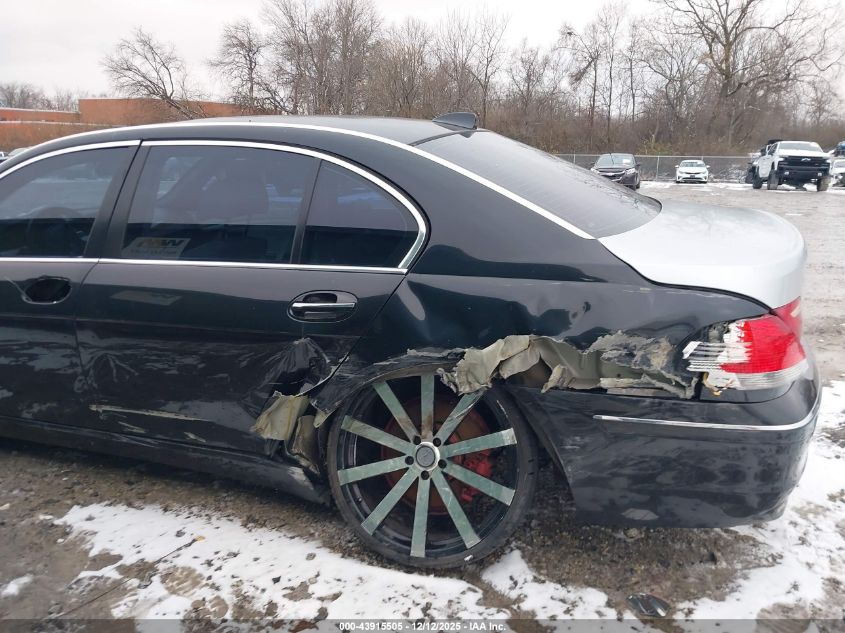 2007 BMW 750Li VIN: WBAHN83517DT75423 Lot: 43915505
