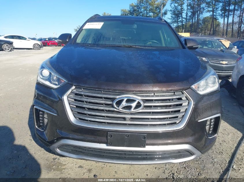 2017 Hyundai Santa Fe Se Ultimate VIN: KM8SR4HFXHU209566 Lot: 43915533