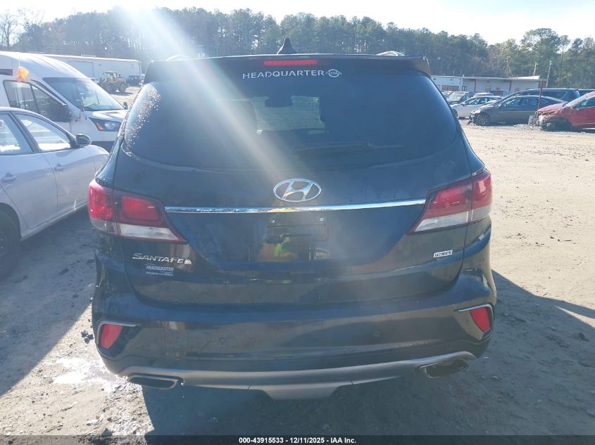2017 Hyundai Santa Fe Se Ultimate VIN: KM8SR4HFXHU209566 Lot: 43915533