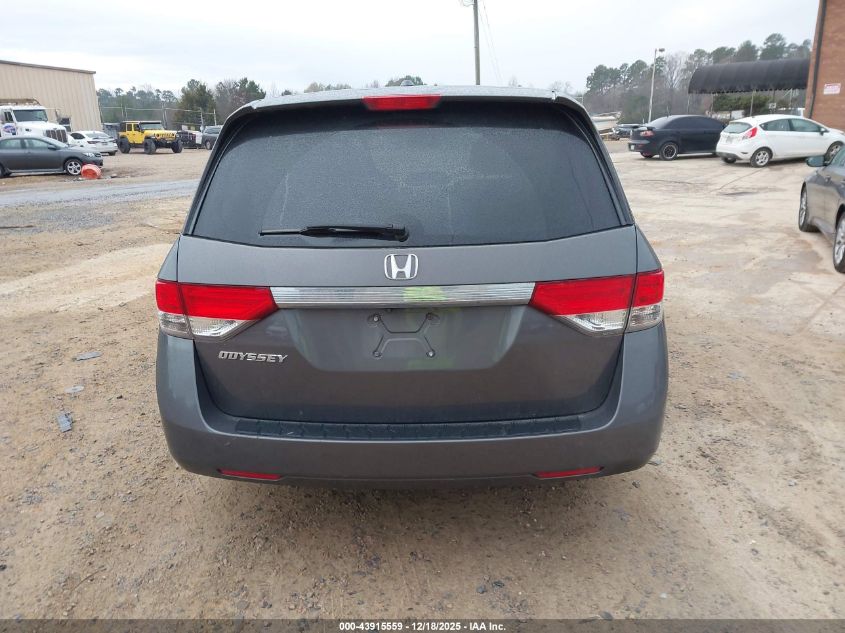 2016 Honda Odyssey Ex-L VIN: 5FNRL5H62GB033856 Lot: 43915559