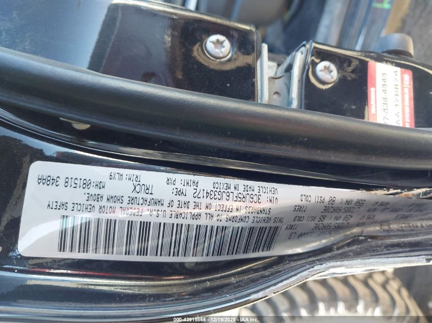 2018 Ram 2500 Laramie 4X4 6'4 Box VIN: 3C6UR5FL6JG334172 Lot: 43915566