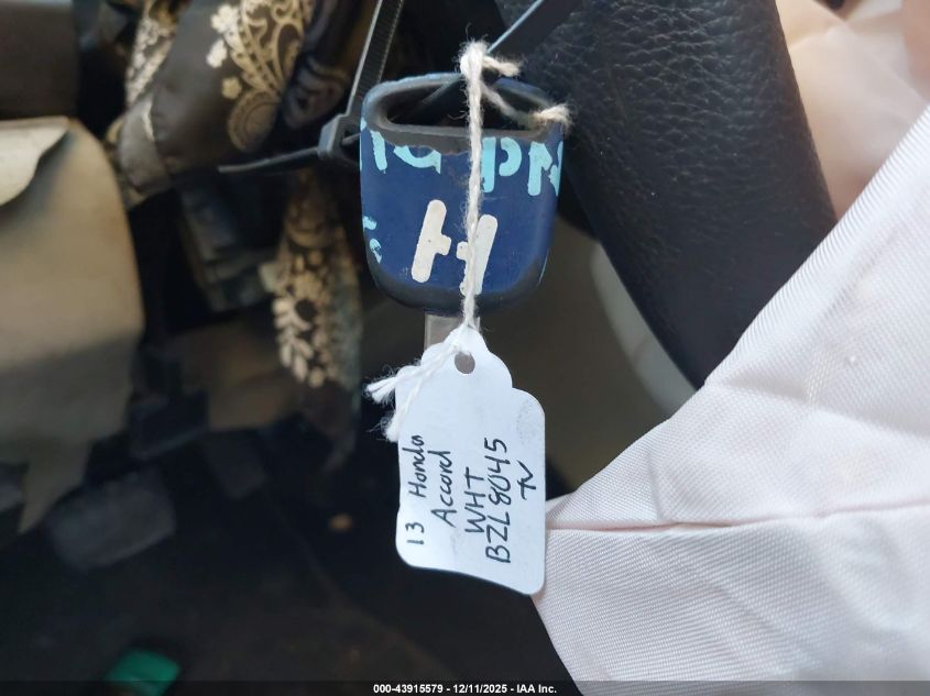 2013 Honda Accord Lx VIN: 1HGCR2F3XDA142339 Lot: 43915579