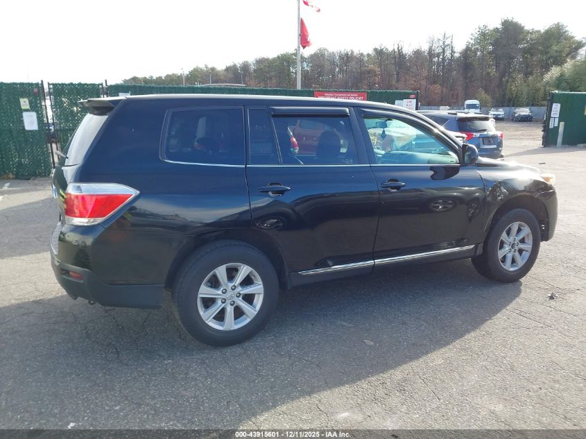 2013 Toyota Highlander VIN: 5TDZA3EH3DS044811 Lot: 43915601
