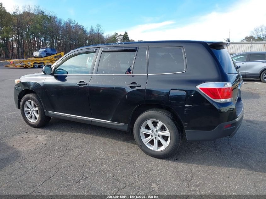 2013 Toyota Highlander VIN: 5TDZA3EH3DS044811 Lot: 43915601