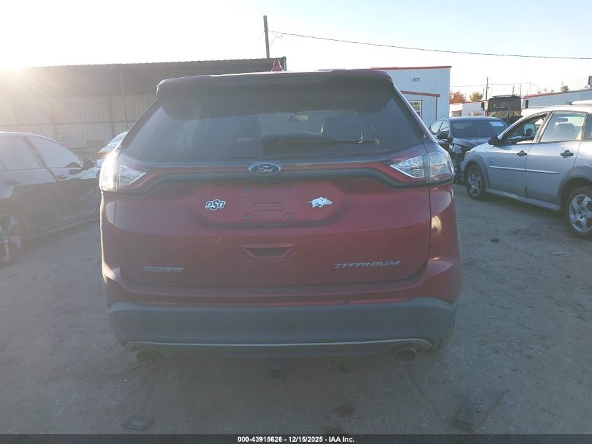 2016 Ford Edge Titanium VIN: 2FMPK3K89GBC36549 Lot: 43915626
