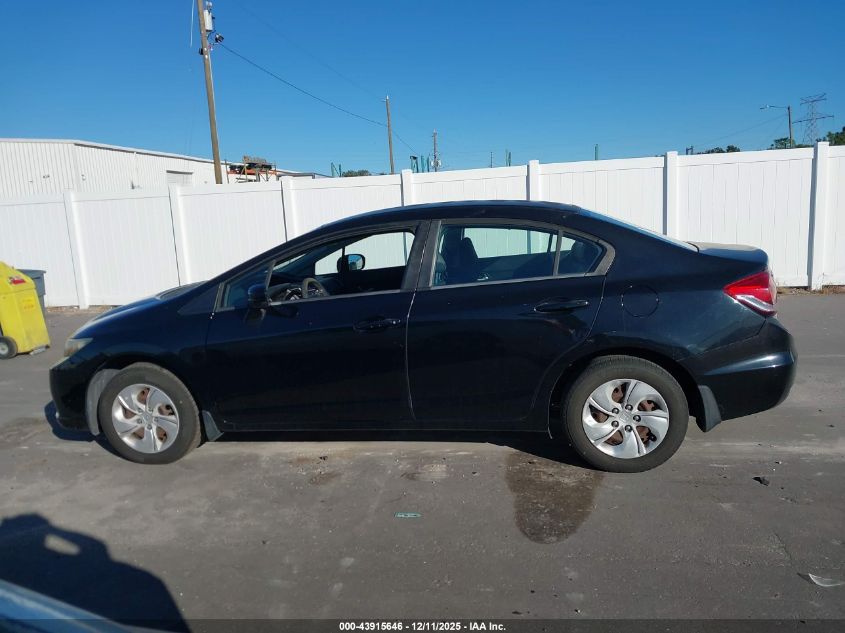 2014 Honda Civic Lx VIN: 19XFB2F57EE014625 Lot: 43915646