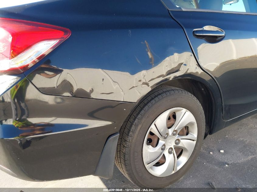 2014 Honda Civic Lx VIN: 19XFB2F57EE014625 Lot: 43915646