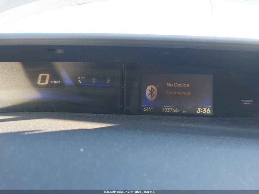 2014 Honda Civic Lx VIN: 19XFB2F57EE014625 Lot: 43915646