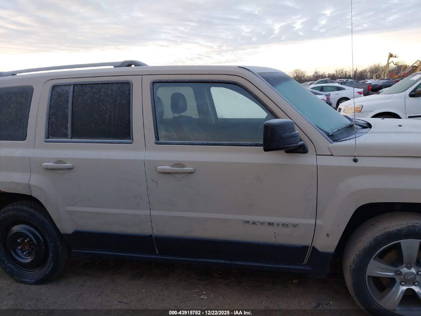 2017 Jeep Patriot High Altitude Fwd VIN: 1C4NJPFAXHD187733 Lot: 43915782