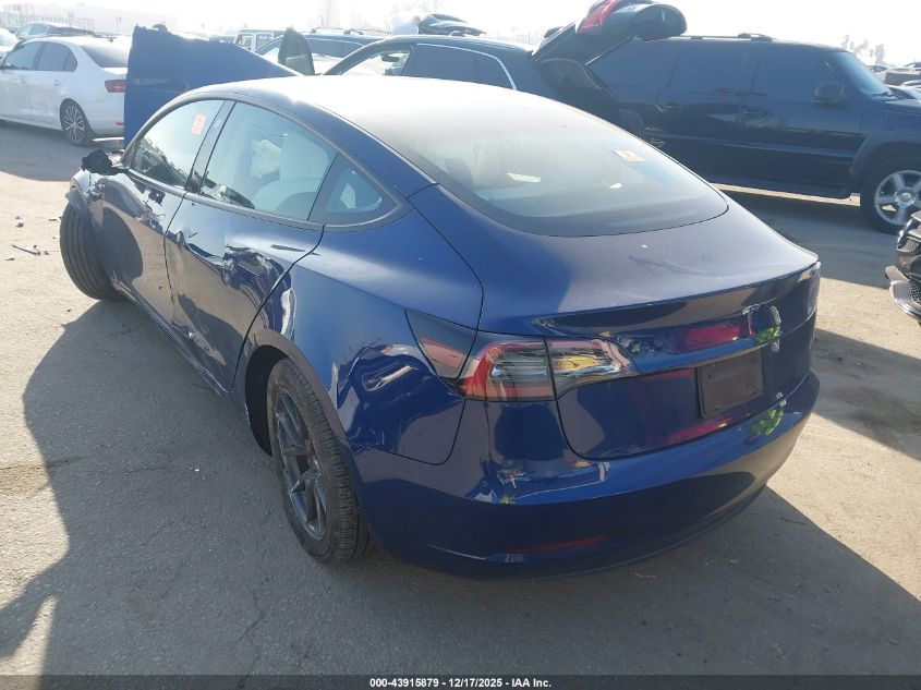 2023 Tesla Model 3 Rear-Wheel Drive VIN: 5YJ3E1EA2PF675303 Lot: 43915879