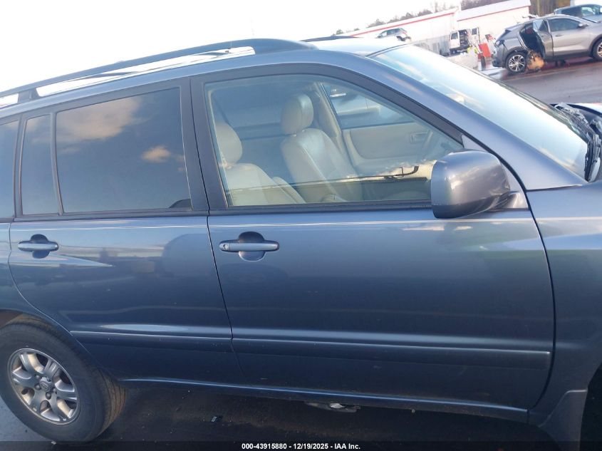 2007 Toyota Highlander V6 VIN: JTEGP21A370148145 Lot: 43915880