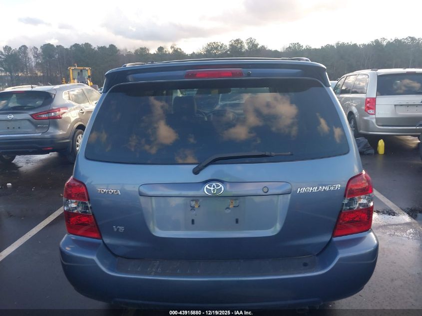 2007 Toyota Highlander V6 VIN: JTEGP21A370148145 Lot: 43915880