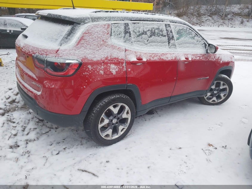 Vin: 3c4njdcb6ht611303, lot: 44411493, jeep compass limited 20174