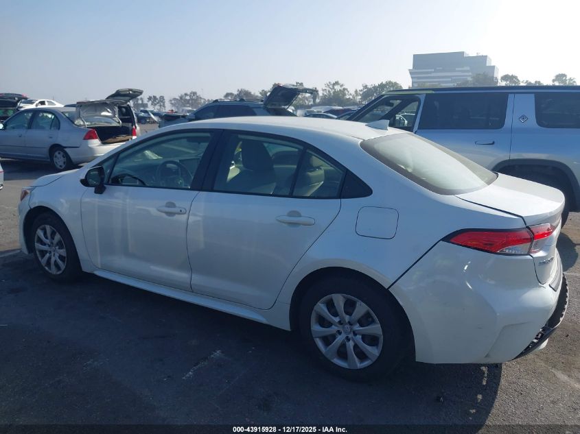 2021 Toyota Corolla Le VIN: JTDEPMAE0MJ176694 Lot: 43915928