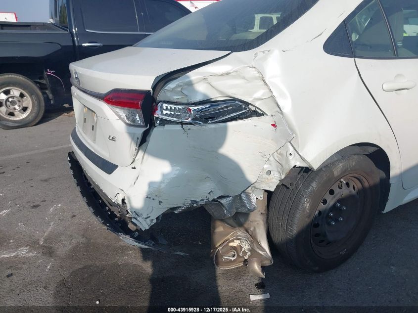 2021 Toyota Corolla Le VIN: JTDEPMAE0MJ176694 Lot: 43915928