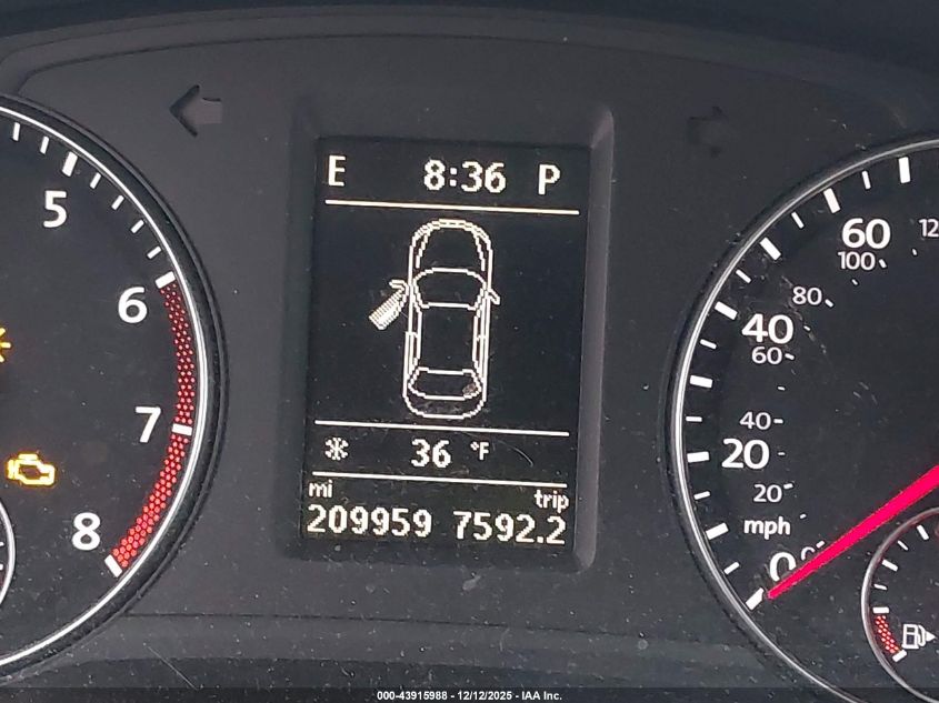 2013 Volkswagen Passat 2.5L Se VIN: 1VWBP7A37DC096071 Lot: 43915988