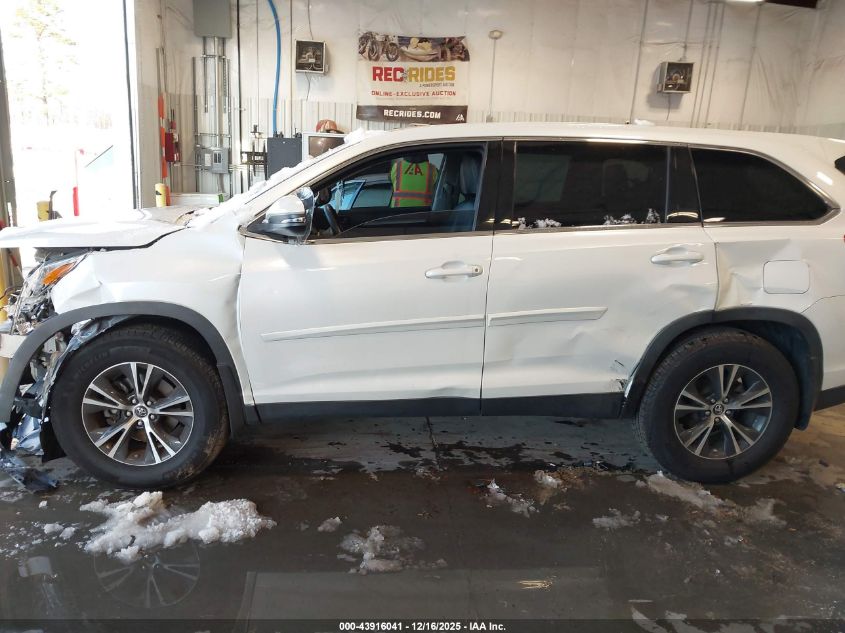 2019 Toyota Highlander Le VIN: 5TDBZRFH0KS978126 Lot: 43916041