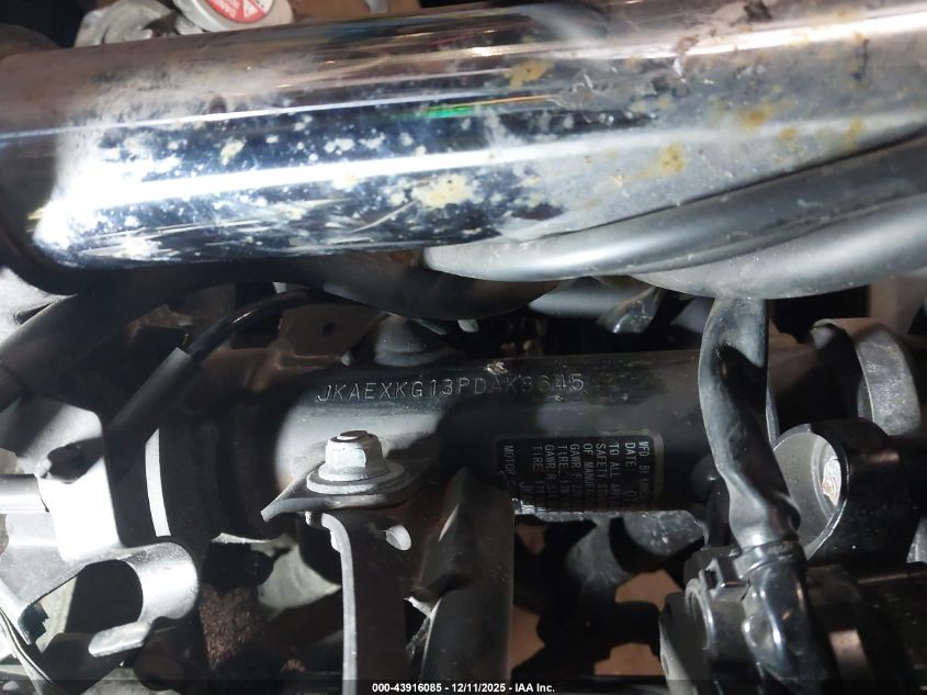 2023 Kawasaki Ex400 VIN: JKAEXKG13PDAK8645 Lot: 43916085