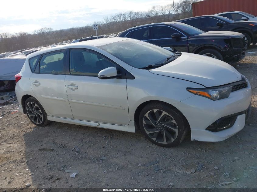 2017 Toyota Corolla Im VIN: JTNKARJE0HJ533262 Lot: 43916092