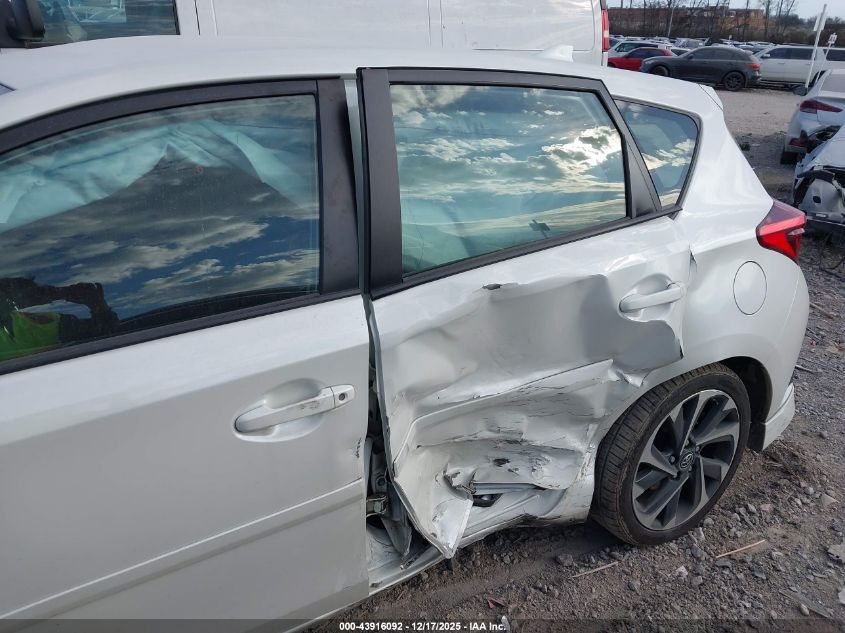 2017 Toyota Corolla Im VIN: JTNKARJE0HJ533262 Lot: 43916092