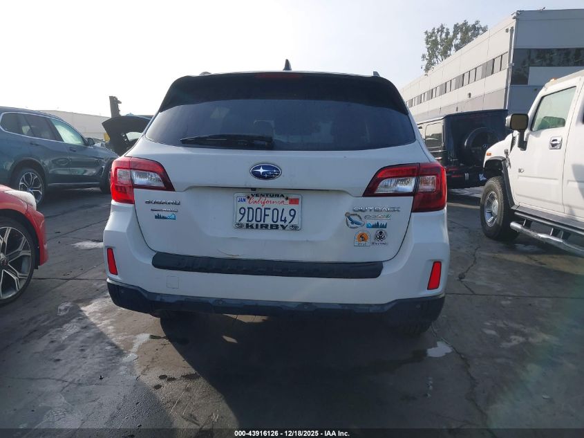 2017 Subaru Outback 2.5I Touring VIN: 4S4BSATC5H3371109 Lot: 43916126