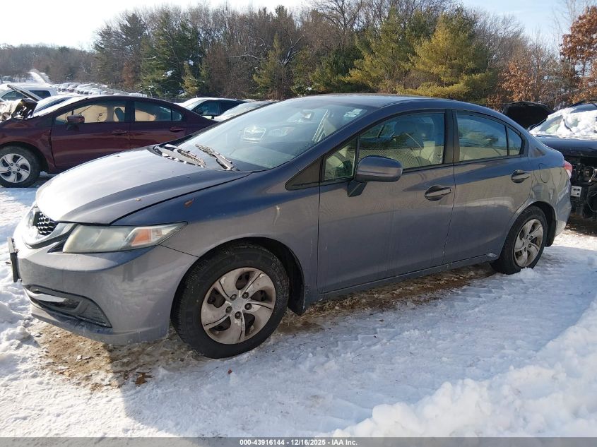 2014 Honda Civic Lx VIN: 19XFB2F53EE038663 Lot: 43916144