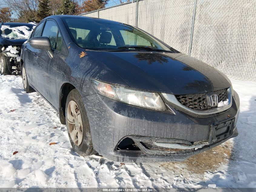 2014 Honda Civic Lx VIN: 19XFB2F53EE038663 Lot: 43916144