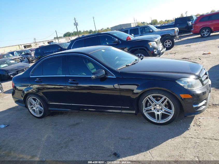 2014 Mercedes-Benz C 250 Sport VIN: WDDGF4HB8ER309895 Lot: 43916251