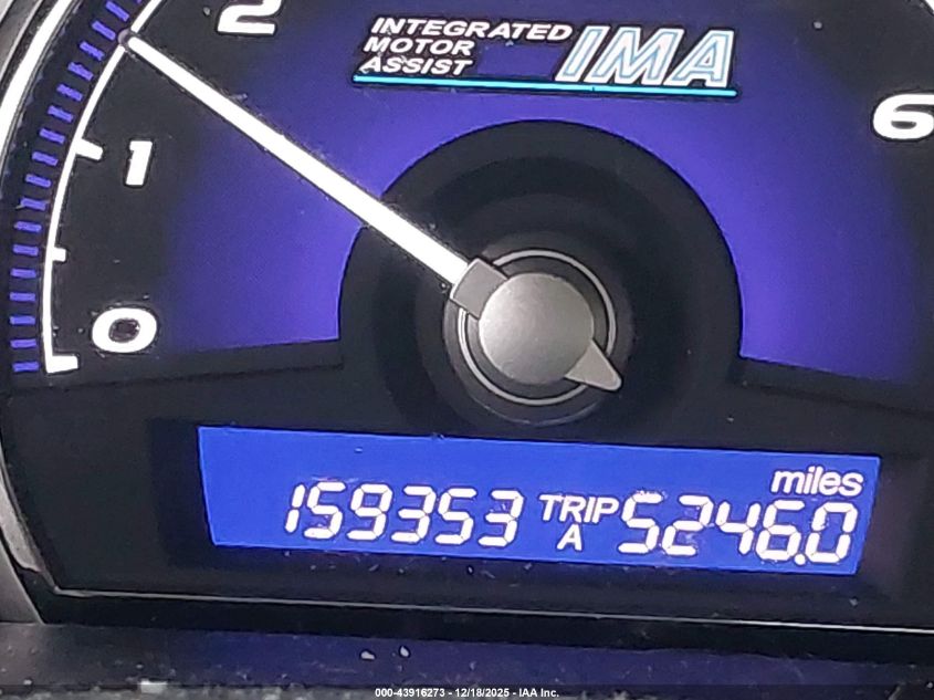 2008 Honda Civic Hybrid VIN: JHMFA36288S020464 Lot: 43916273