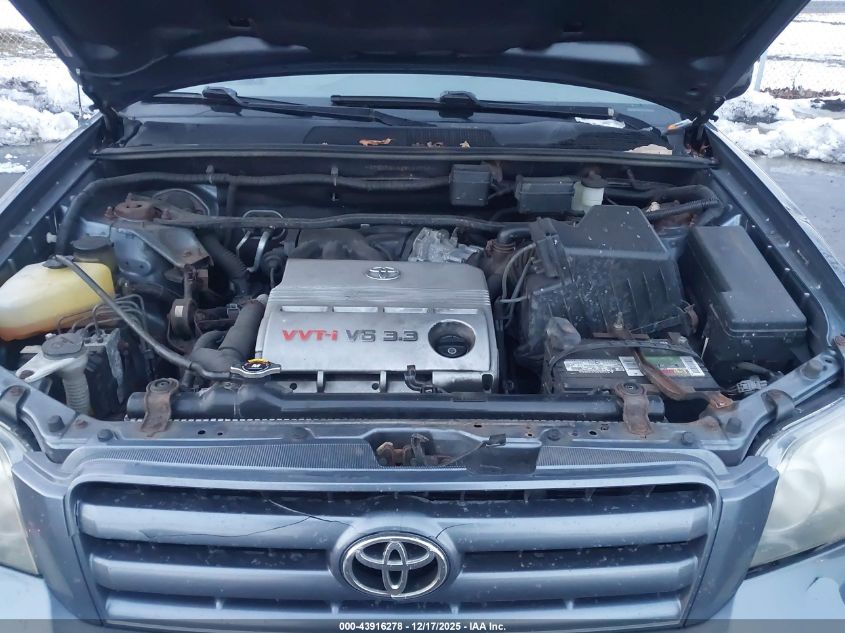 2007 Toyota Highlander V6 VIN: JTEEP21A870197896 Lot: 43916278