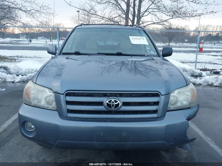 2007 Toyota Highlander V6 VIN: JTEEP21A870197896 Lot: 43916278