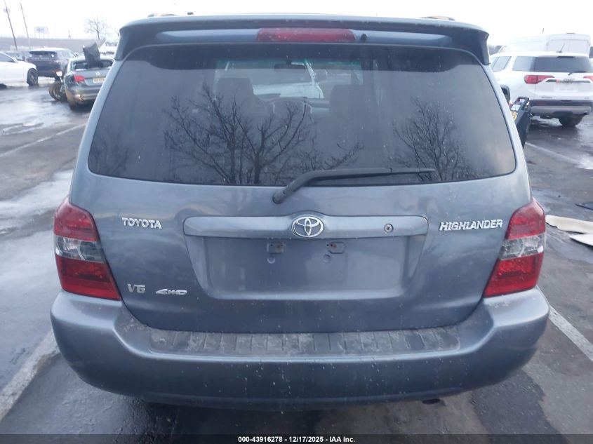 2007 Toyota Highlander V6 VIN: JTEEP21A870197896 Lot: 43916278