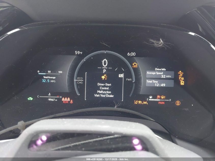 2025 Lexus Rx 350H Premium VIN: 2T2BBMCA4SC082673 Lot: 43916280