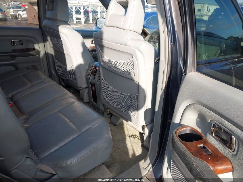 2005 Honda Pilot Ex-L VIN: 2HKYF18505H519518 Lot: 43916287