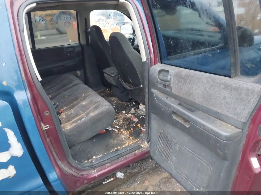 2001 Dodge Dakota Slt/Sport VIN: 1B7HL2AX91S312695 Lot: 43916321