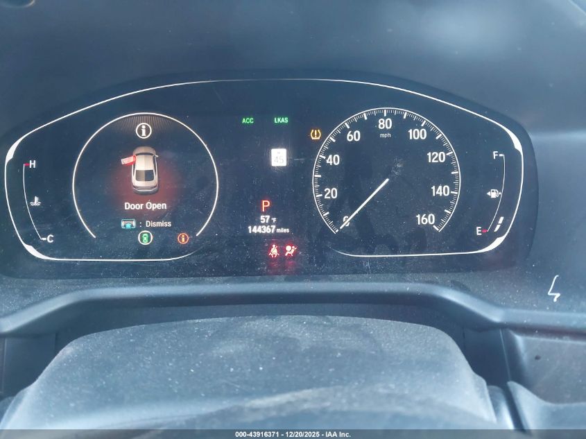 2018 Honda Accord Ex-L 2.0T VIN: 1HGCV2F54JA001923 Lot: 43916371